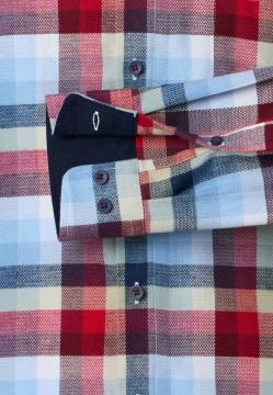 KOSZULA MĘSKA Z DŁUGIM RĘKAWEM W KRATĘ REDMOND 252080111