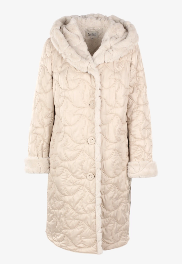 DŁUGA KURTKA DAMSKA ZAPINANA NA GUZIKI GETEX IRINA II