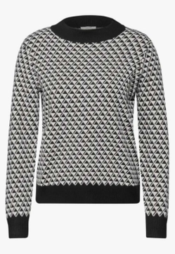 SWETER DAMSKI Z GRAFICZNYM WZOREM CECIL 5 303030