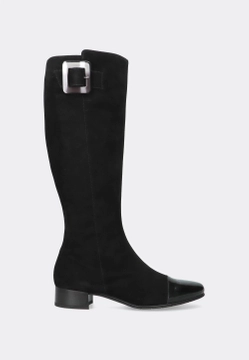 SKÓRZANE KOZAKI DAMSKIE BRUNATE 38619