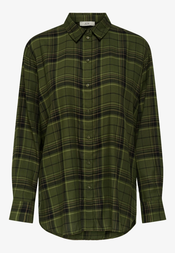 KOSZULA DAMSKA W KRATĘ Z WISKOZY JDY 15302408