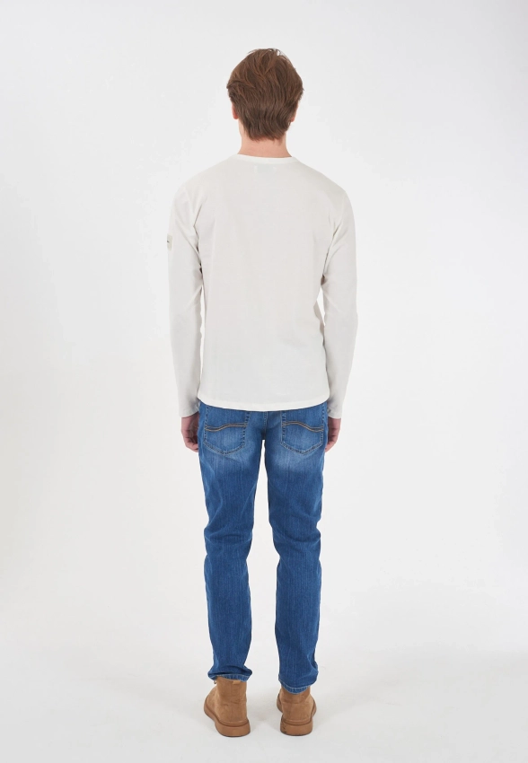 T-SHIRT MĘSKI Z DŁUGIM RĘKAWEM YES ZEE T828 CY02