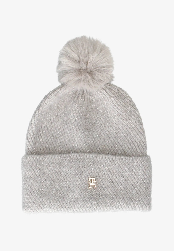 KOMPLET DAMSKI CZAPKA I SZLIK Z DOMIESZKĄ WEŁNY I ALPAKI TOMMY HILFIGER AW0AW17995C