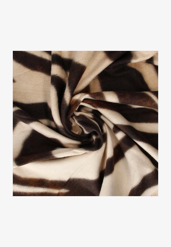 SZAL DAMSKI Z WISKOZY WZÓR ZEBRA S-113125