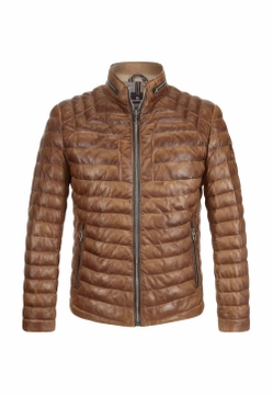 SKÓRZNA PIKOWANA KURTKA MĘSKA MILESTONE 331013 60215