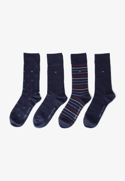 SKARPETY WYSOKIE 4 PARY W PUDEŁKU PRODUCENTA TOMMY HILFIGER 701235375C