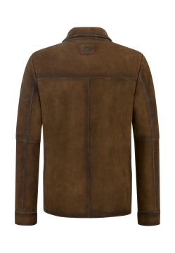 SKÓRZANA KURTKA MĘSKA ZAPINANA NA GUZIKI MILESTONE 331602 60410