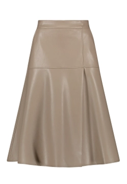 SPÓDNICA DAMSKA DO ŁYDEK ZE SKÓRY EKOLOGICZNEJ TAIFUN 210011-11382