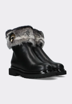 OCIEPLANE BOTKI DAMSKIE ZE SKÓRY ACCADEMIA 7412