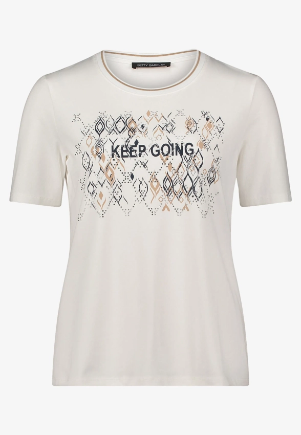 T-SHIRT DAMSKI Z KRÓTKIM RĘKAWEM BETTY BARCLAY 2727 1092