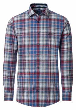 KOSZULA MĘSKA Z DŁUGIM RĘKAWEM W KRATĘ REDMOND 252090110