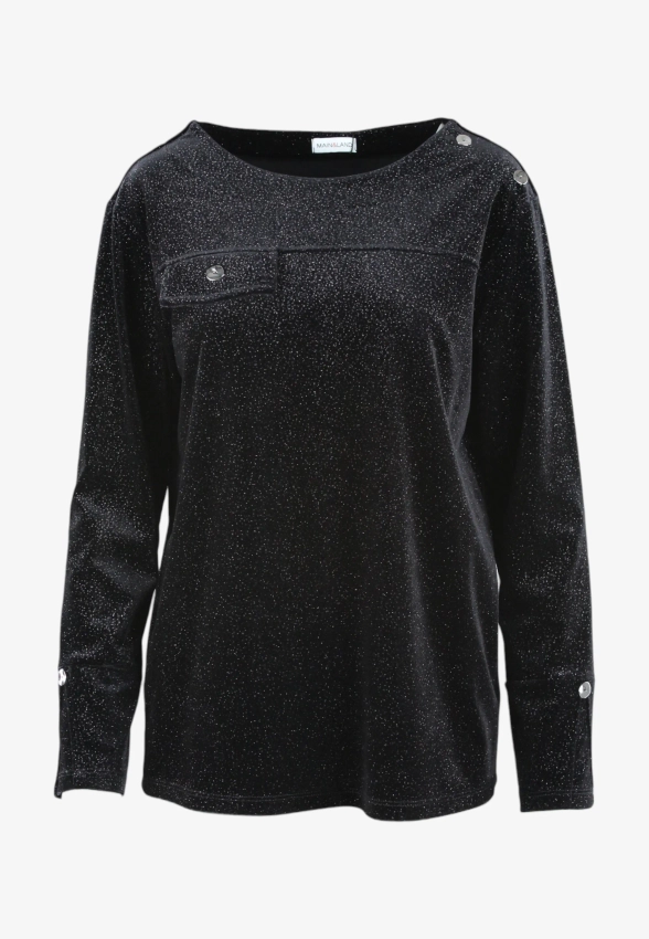 SWETER DAMSKI Z BŁYSZCZĄCĄ NICIĄ MAIN & LAND NMA149397