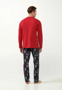 PIŻAMA MĘSKA Z NADRUKIEM W ROBOTY VAMP 21671