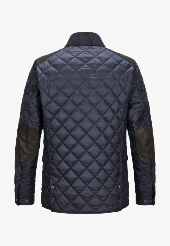 PIKOWANA KURTKA MĘSKA Z WSTAWKAMI SKÓRZANYMI MILESTONE 990474 60655