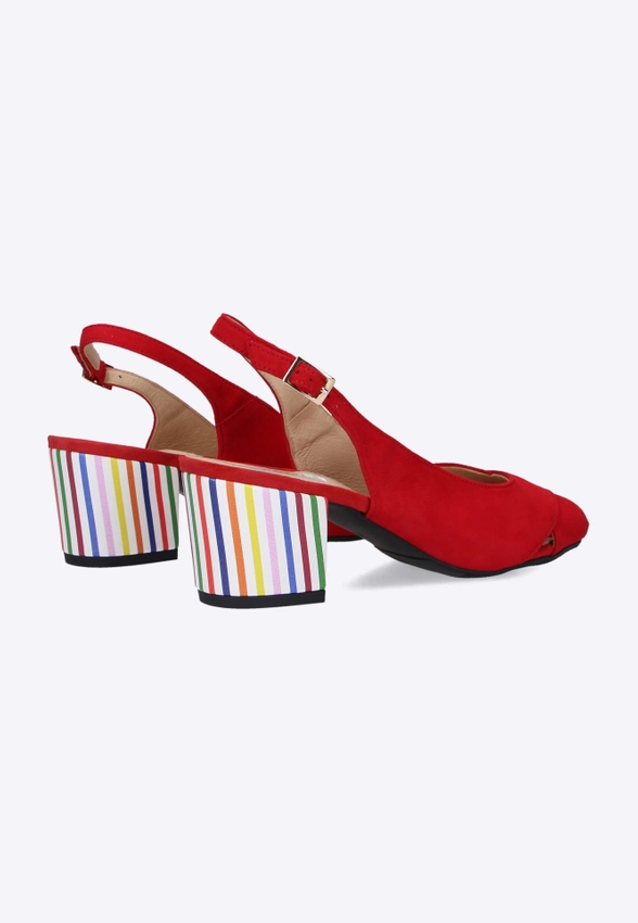 Sandały na obcasie Eks 2219O-5020