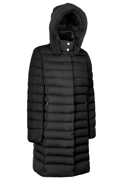 PIKOWANY PUCHOWY PŁASZCZ DAMSKI GEOX W5626H T3122