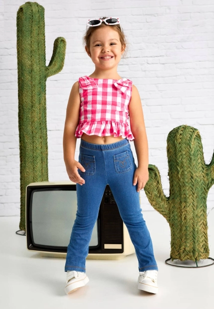 Legginsy dziewczęce we wzory Mayoral 3702