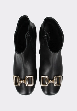 SKÓRZANE BOTKI DAMSKIE NA OBCASIE HOGL 6-104130