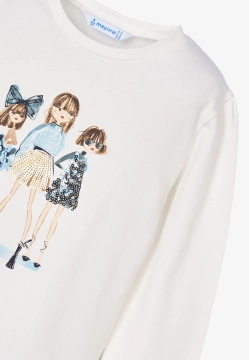 T-SHIRT DZIEWCZĘCY MAYORAL 4011