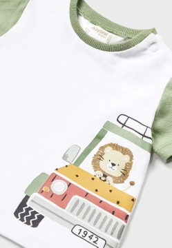 ZESTAW 2 KOSZULEK NIEMOWLĘCYCH Z KRÓTKIM RĘKAWEM MAYORAL 1002