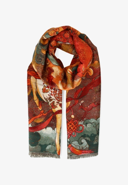 SZAL DAMSKI Z MIESZANKI WISKOZY COVERI COLLECTION 253117