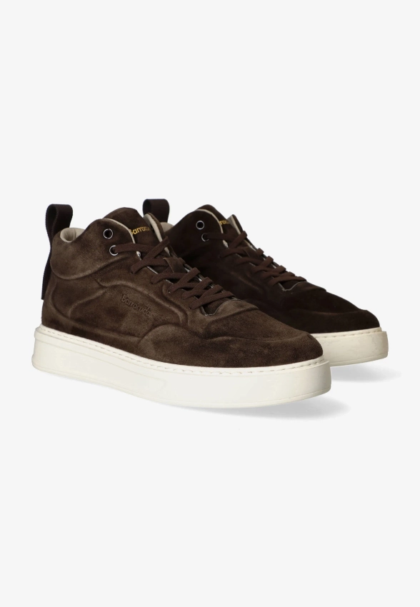 SKÓRZANE WYSOKIE SNEAKERSY MĘSKIE BARRACUDA BU3591