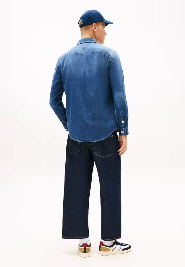 KOSZULA MĘSKA JENSOWA Z DŁUGIM RĘKAWEM TOMMY JEANS DM0DM22303