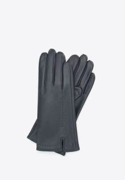 DAMSKIE RĘKAWICZKI SKÓRZANE Z OZDOBNYM PRZESZYCIEM WITTCHEN 39-6A-007-8