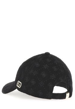 SZTRUKSOWA CZAPKA Z DASZKIEM Z LOGO 4G PEONY GUESS AW5391 POL01