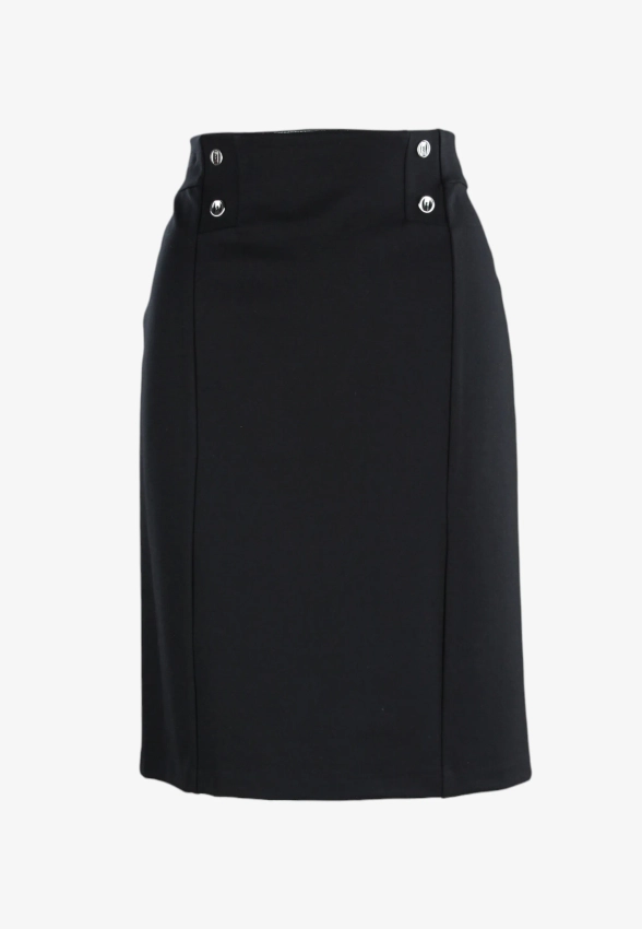 SPÓDNICA DAMSKA Z OZDOBNYMI GUZIKAMI Z MIESZANKI WISKOZY IBER MELIN PM