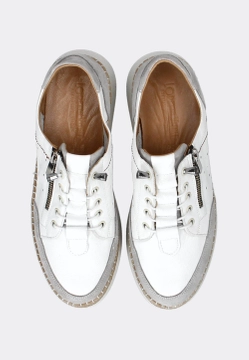 SKÓRZANE SNEAKERSY DAMSKIE NA KOTURNIE LORETTA VITALE Z364