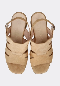 SKÓRZANE SANDAŁY DAMSKIE WONDERS L-1422