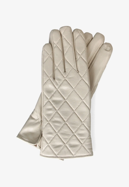 PIKOWANE RĘKAWICZKI DAMSKIE Z MIĘKKIEJ SKÓRY EKOLOGICZNEJ DIANA & CO FIRENZE DND8636