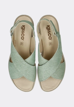 SKÓRZANE SANDAŁY DAMSKIE NA KOTURNIE IGI & CO 5667344
