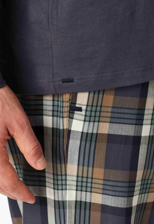 T-SHIRT MĘSKI Z DŁUGIM RĘKAWEM SCHIESSER 182182