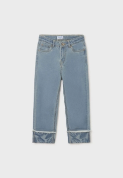 SPODNIE JEANSOWE Z BAWEŁNY DLA DZIEWCZYNKI MAYORAL 6580