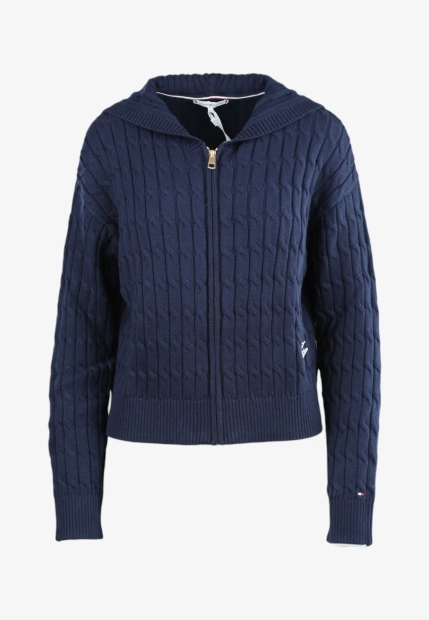 SWETER DAMSKI Z KAPTUREM ZAPINANY NA ZAMEK TOMMY HILFIGER WW0WW48440