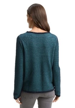 SWETER DAMSKI Z FUTERKOWYM WYKOŃCZENIEM TOM TAILOR 1049152