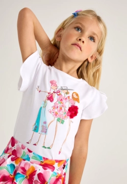 T-SHIRT DZIEWCZĘCY MAYORAL 3004