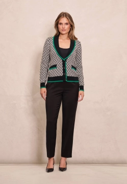 ROZPINANY SWETER DAMSKI W JODEŁKĘ ANCORA TOBRUK