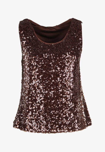 TOP DAMSKI Z CEKINAMI PENNYBLACK SEMISSE