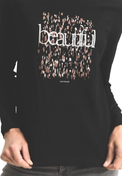 BAWEŁNIANY T-SHIRT DAMSKI Z DŁUGIM RĘKAWEM TOM TAILOR 1048951