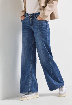 JEANSY DAMSKIE Z SZROKIMU NOGAWKAMI STREET ONE 2 379671