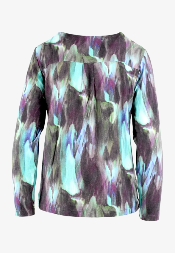 KOLOROWA BLUZKA DAMSKA Z WISKOZY TOP BIS VIRTI