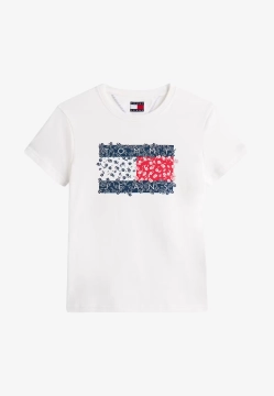 T-SHIRT DAMSKI Z KWIATOWYM MOTYWEM FLAGI TOMMY JEANS DW0DW20897