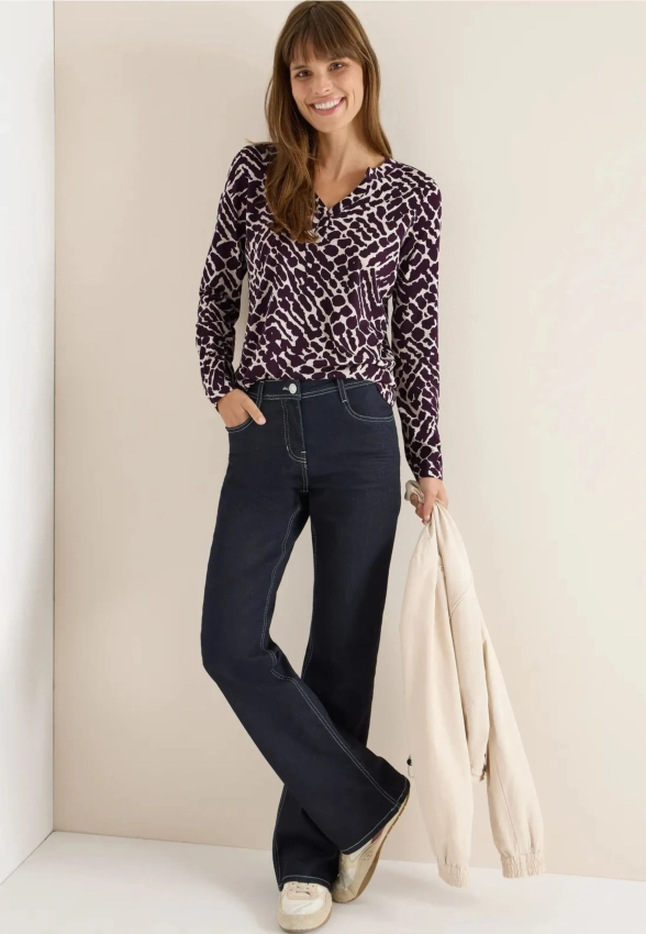 T-SHIRT DAMSKI V Z DŁUGIM RĘKAWEM CECIL 4 324161