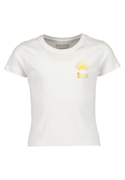 T-SHIRT DZIEWCZĘCY Z NADRUKIEM BLUE SEVEN 502759 X