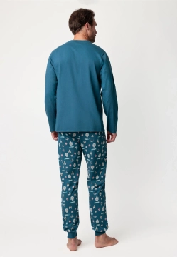 BAWEŁNIANA PIŻAMA MĘSKA Z DŁUGIM RĘKAWEM ADMAS Z KOLEKCJI STAR WARS 63499