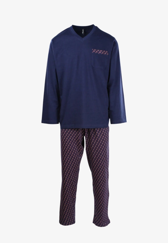 BAWEŁNIANA PIŻAMA MĘSKA COMTE 252810