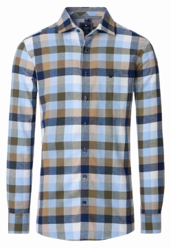 KOSZULA MĘSKA Z DŁUGIM RĘKAWEM W KRATĘ REDMOND 252115111